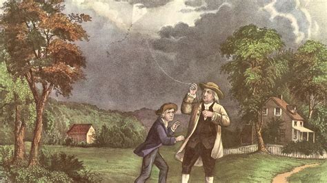 Benjamin Franklin flies kite during thunderstorm | June 10, 1752 | HISTORY