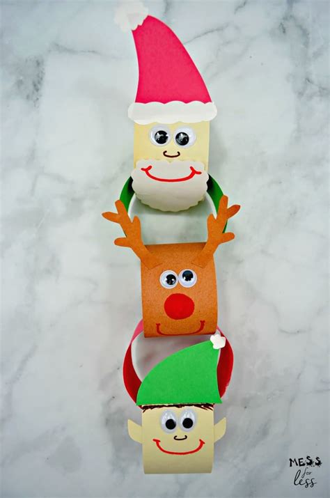 Christmas Paper Chain Craft - Mess for Less