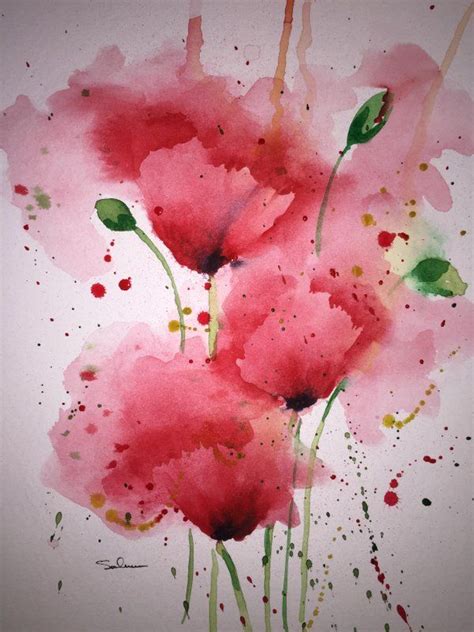 Michael Salmon on Twitter | Loose watercolor flowers, Flower art painting, Floral watercolor