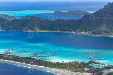 Bora Bora aerial view panorama 18805924 Stock Photo at Vecteezy