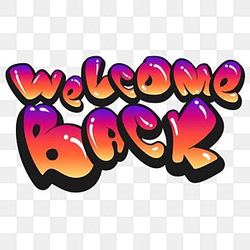 Welcome Back Sign Clipart