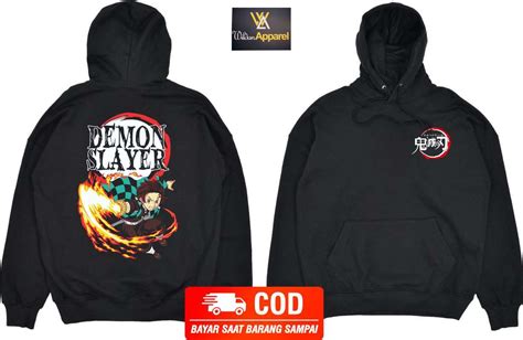 Promo JAKET HOODIE ANIME DEMON SLAYER TANJIRO BIG SIZE JUMBO Diskon 20% ...