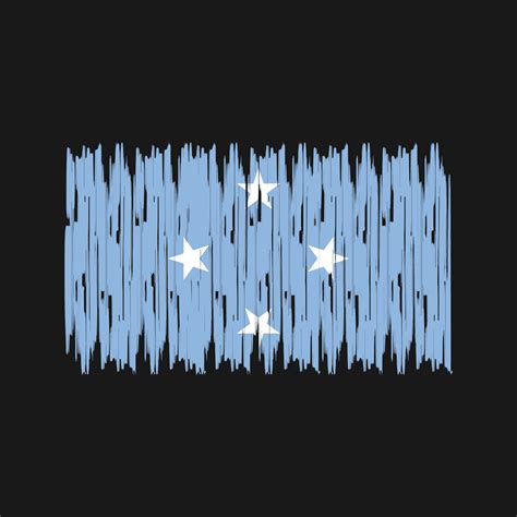 Micronesia Flag Brush Strokes. National Flag 9436261 Vector Art at Vecteezy