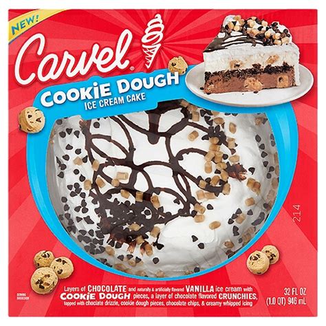 Carvel Cookie Dough Ice Cream Cake, 32 fl oz - Price Rite