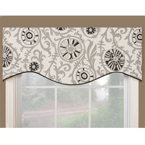 Soho Black Modern Window Valance - Overstock Shopping - Great Deals on ...