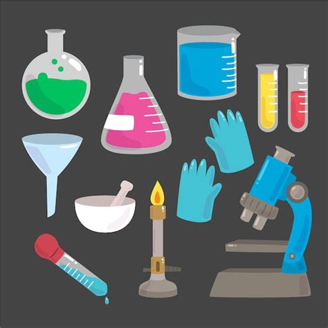 Science lab objects | Free Vector