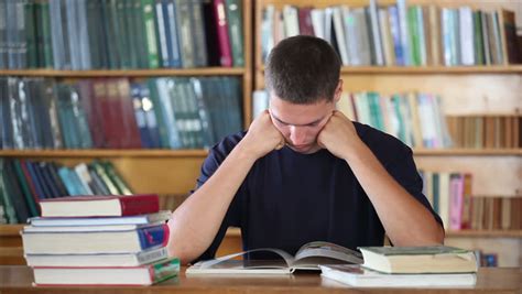 Tired Student in the Library Stock Footage Video (100% Royalty-free) 2679593 | Shutterstock