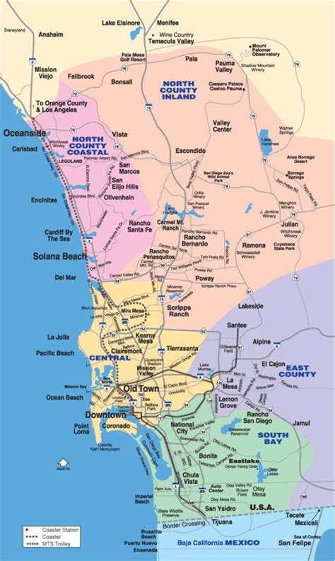 Map tours featuring 48 neighborhoods throughout San Diego