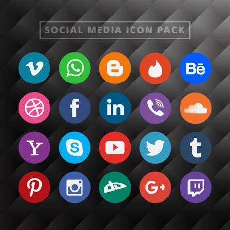 Social Media Icon Pack Vector | Free Download