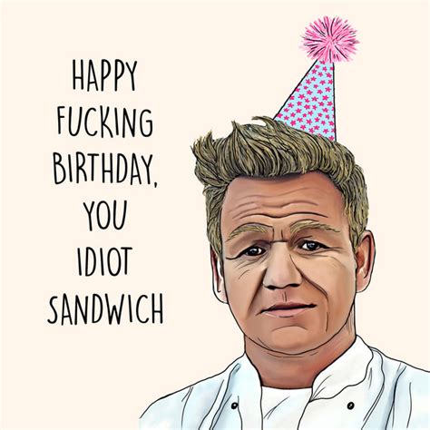 Gordon Ramsay Birthday Card – Boomf