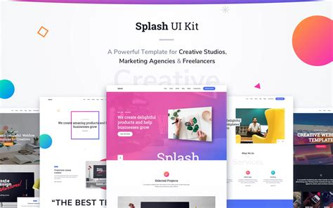 Splash — UI Kit Webflow Template by Elastic Themes