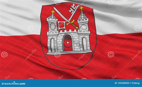 Tartu City Flag, Estonia, Closeup View Stock Illustration ...