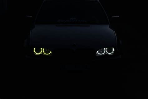 Bmw e46 yellow eyes, angel eyes, romania, wagon, HD wallpaper | Peakpx