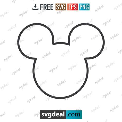 √ 8 Free Mickey Mouse SVG Files For Your Crafting Project - Free SVG Files | Mickey mouse images ...