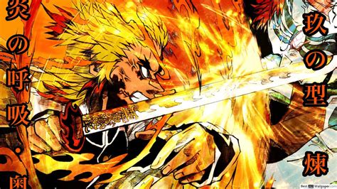 Download Rengoku Flame Breath 9th Form Wallpaper | Wallpapers.com