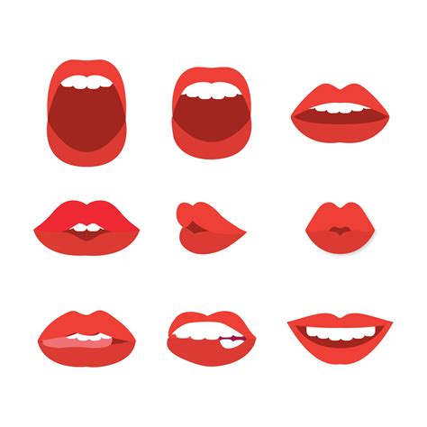 Lips Silhouette Vector at Vectorified.com | Collection of Lips ...