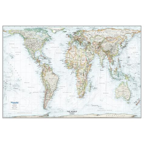 Buy Gall-Peters Projection World | An Accurate World Wall Map ...