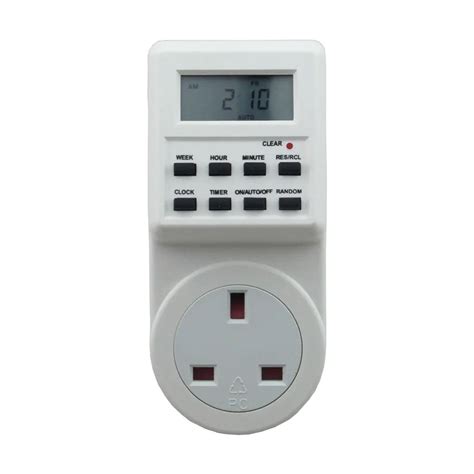 Top EU/US/UK/AU 230V Plug Switch Socket Plug in Programmable Timer ...