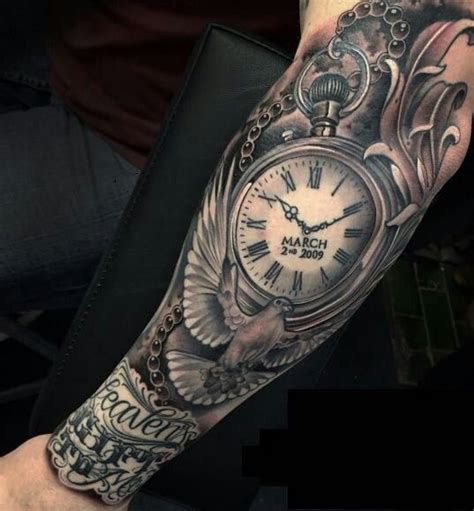 Clock Tattoos for Men - Ideas and Designs for Guys