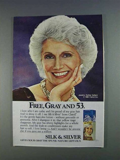 1980 Clairol Silk & Silver Hair Color Ad - Free Gray 53 Retro Ads ...