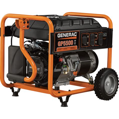 FREE SHIPPING — Generac GP5500 Portable Generator — 6,875 Surge Watts ...