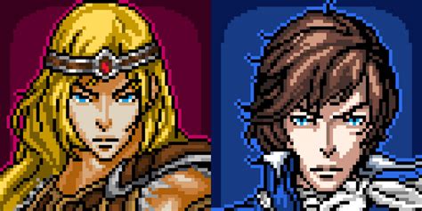 Simon and Richter Belmont Pixel Art by EchidKnux on DeviantArt