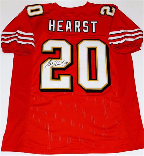 Garrison Hearst Signed Autographed San Francisco 49ers Football Jersey ...