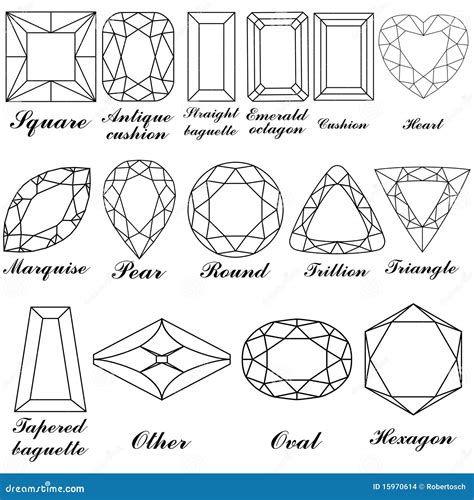 Stone Shapes And Their Names Stock Images - Image: 15970614