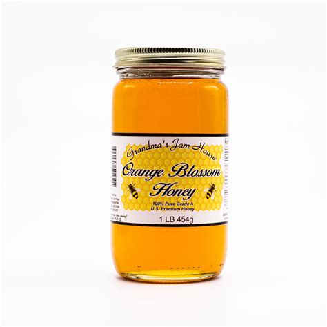 Orange Blossom Honey 1 lb. - Grandma's Jam House