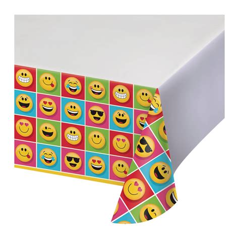 Emoji Table Cover emoji decoration emojions birthday party