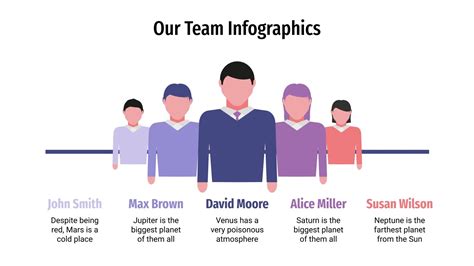 Free Our Team Infographics for Google Slides and PowerPoint