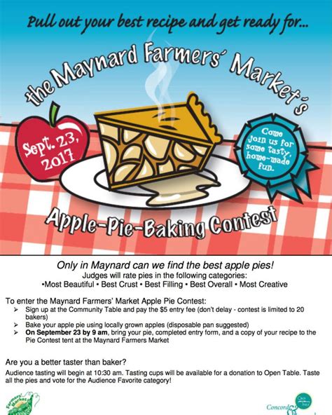 Maynard Farmers’ Market Apple-Pie-Baking Contest – Open Table