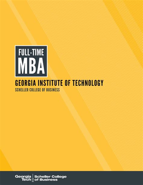 2021 Full-time MBA Program at the Georgia Tech Scheller College of ...