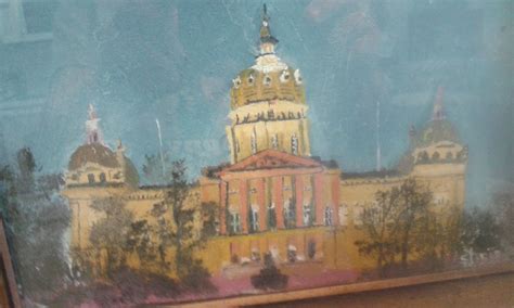 Oil on Canvas Iowa State Capitol | Painting, Oil on canvas, Art