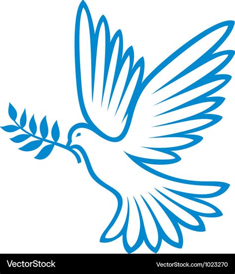 Peace dove Royalty Free Vector Image - VectorStock