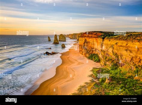 Twelve Apostles sunset Stock Photo - Alamy