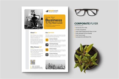 Corporate Flyer Mailer Leaflet Template Business Flyer Booklet Design Layout for Advertisement ...