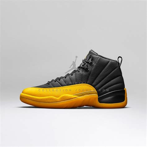 Air Jordan 12 Air Jordan XII Black / University Gold Black / University ...