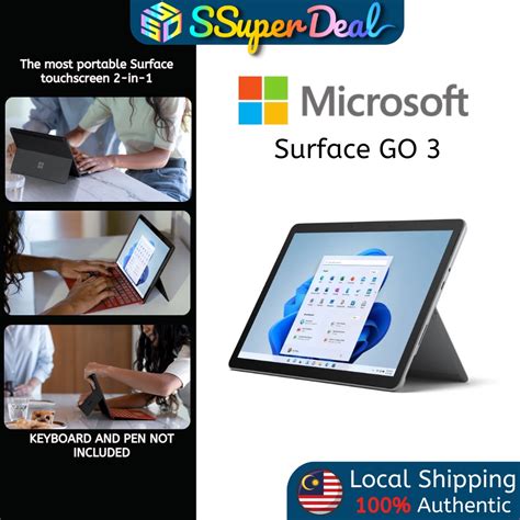 Microsoft 10.5" Multi-Touch Surface Go / Surface Go 2 / Surface Go 3 (Wi-Fi Only) | Shopee Malaysia