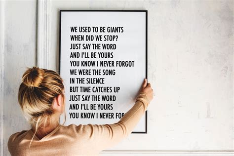 Giants Lyrics Song lyrics Print Dermot Kennedy song words | Etsy