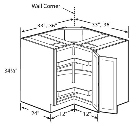 Corner Base Cabinet Lazy Susan Dimensions | Bruin Blog