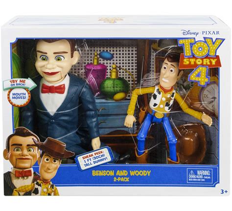 Toy Story 4 Posable Benson Woody Exclusive Action Figure 2-Pack Mattel ...