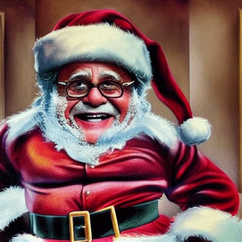 Danny DeVito as Santa Claus : r/DreamstudioAI