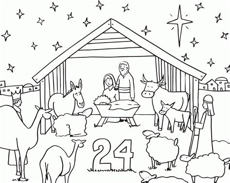 advent coloring pages - Clip Art Library