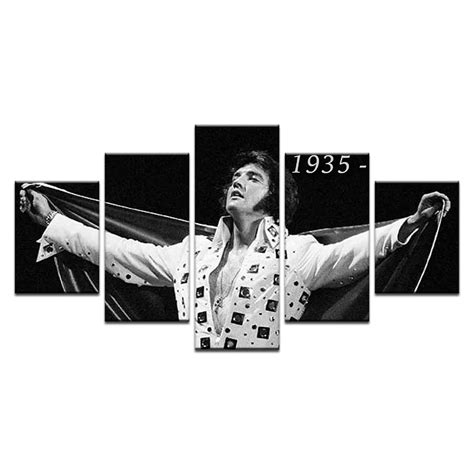 Music Legend Elvis Presley's Poster Wall Art Canvas Painting HD Printed Pictures Home Decor ...