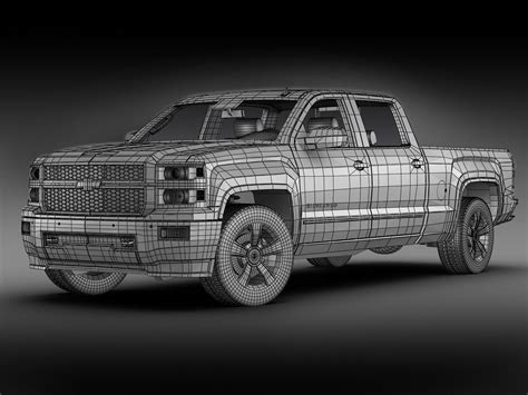 Chevrolet Silverado 2014 3D Model MAX OBJ 3DS FBX | CGTrader.com