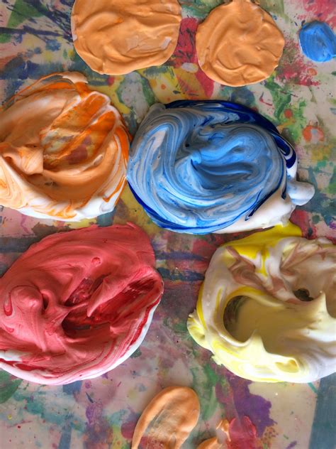 Mini Monets and Mommies: Thanksgiving Cornucopia Shaving Cream Paint Art Activity