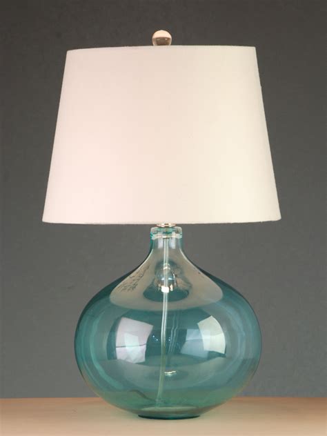 Blue glass table lamp | Small bedroom lamps, Blue glass lamp, Bedroom lamps