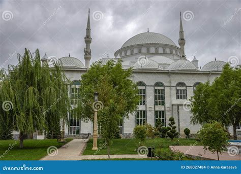 Juma Mosque on a Cloudy Day, Makhachkala Editorial Stock Image - Image of clouds, republic ...