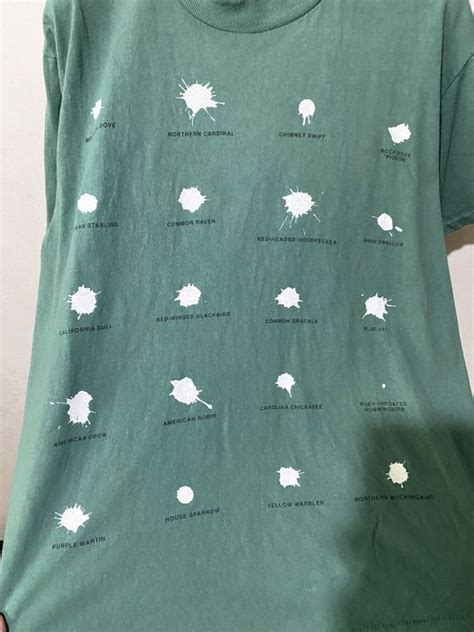 Vintage Vintage 90s Bird Poop Identification Shirt | Grailed